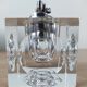 70s glass cube table lighter