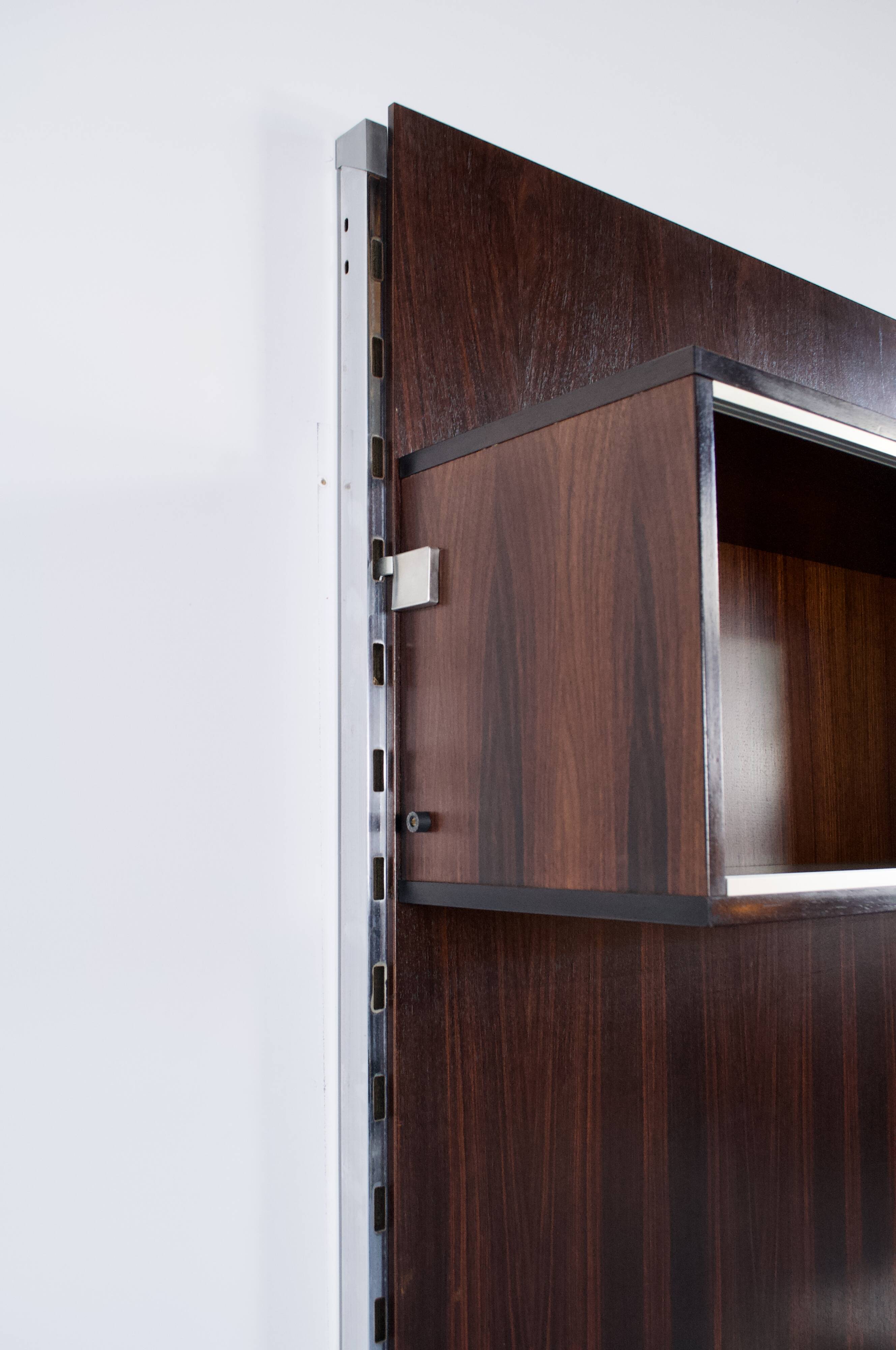 MODULAR SHELF ROSEWOOD ICO PARISI 1960s MIM ROMA PUBLISHER