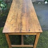 Farmhouse table with 2 solid oak benches