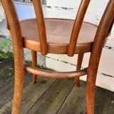 set of 4 Thonet bistro chairs with wooden seats N°4118