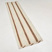 Tapis Kilim marron et beige 2x8, 71x260 cm