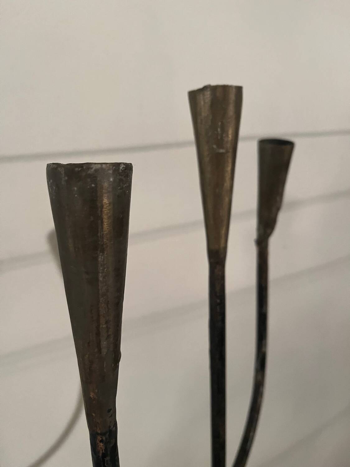 Wrought iron candlestick stand