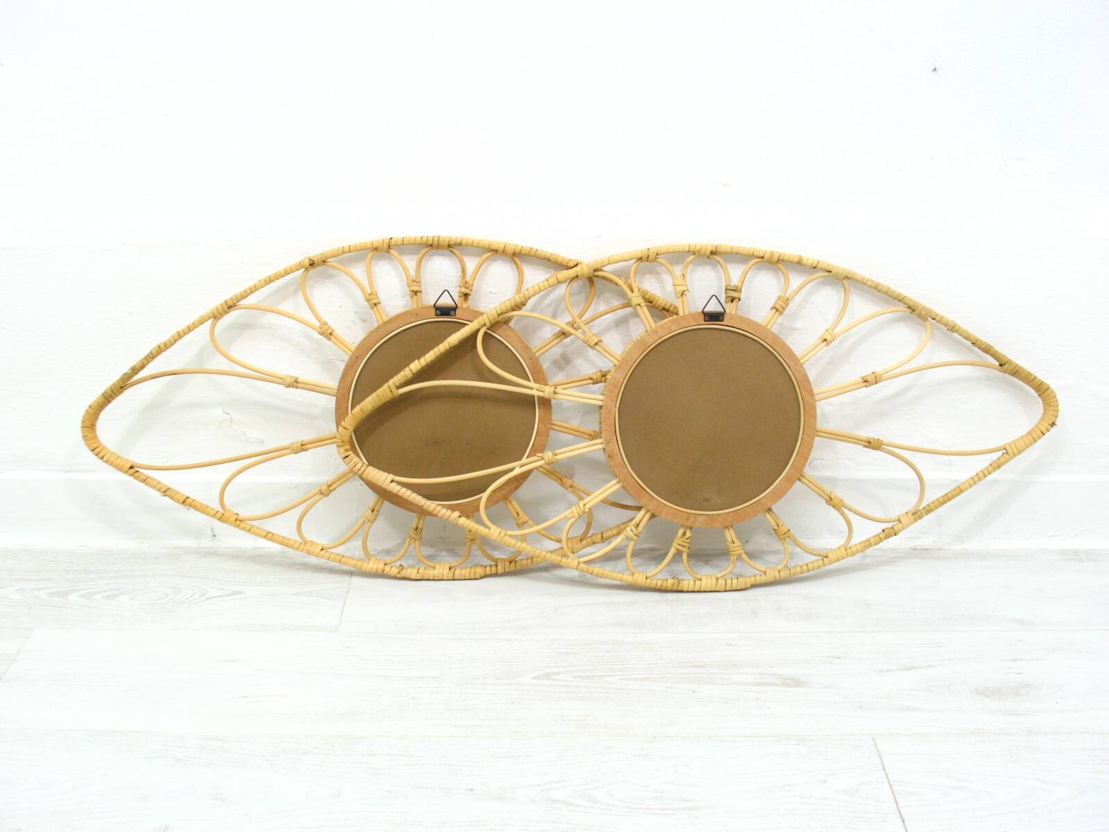 Vintage Rattan Mirror, 1990s