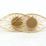 Vintage Rattan Mirror, 1990s