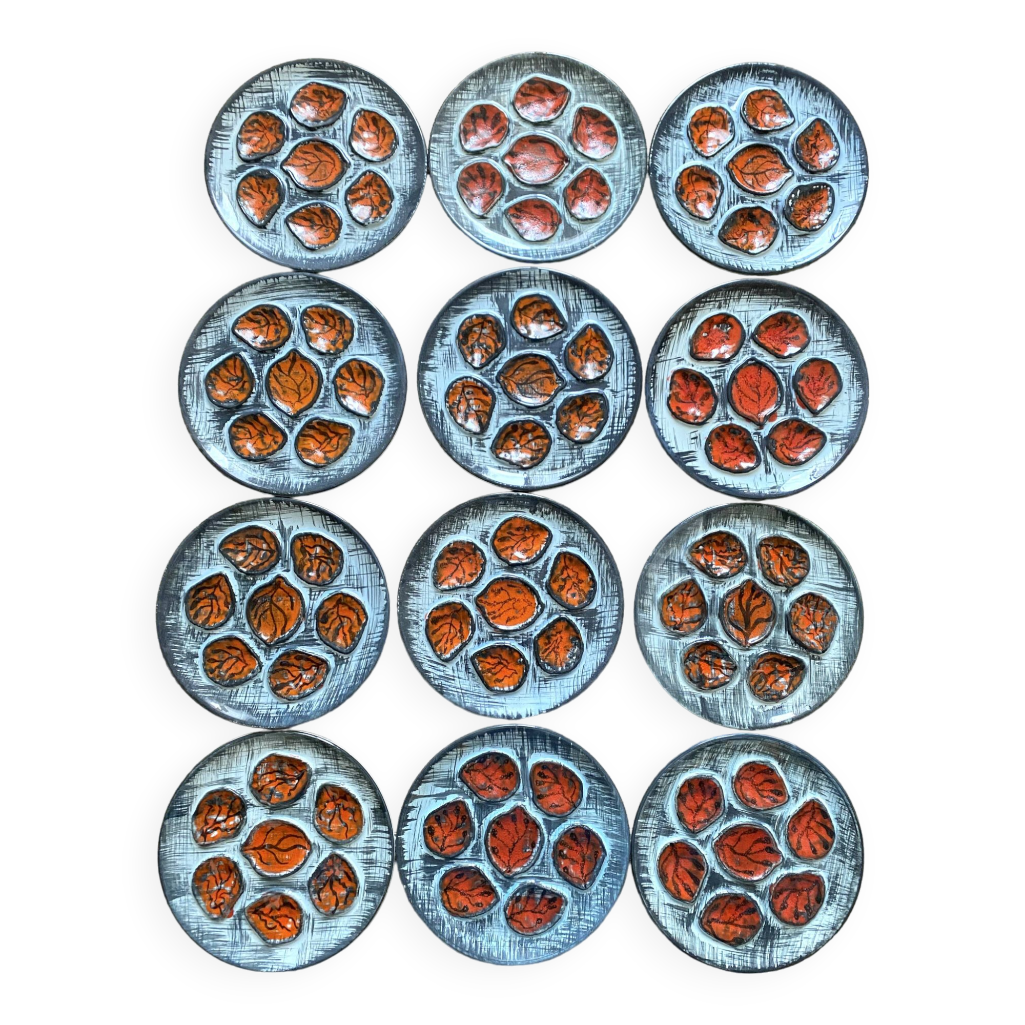 Vintage MBFA Pornic oyster service, 1960