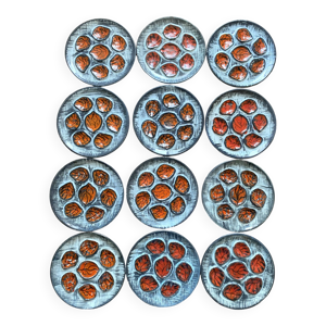 service à huîtres vintage