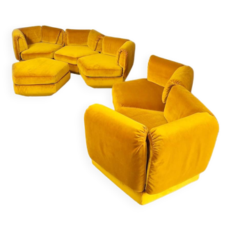 Canapé lounge modulaire au design vintage 'Pentagon'