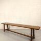 Old bench for oak farmhouse table