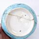 Old bowl on pedestal with raised edges art deco ceramic Longwy