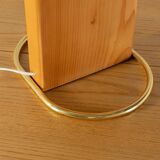 80s Wooden Floow Lamp by Temde