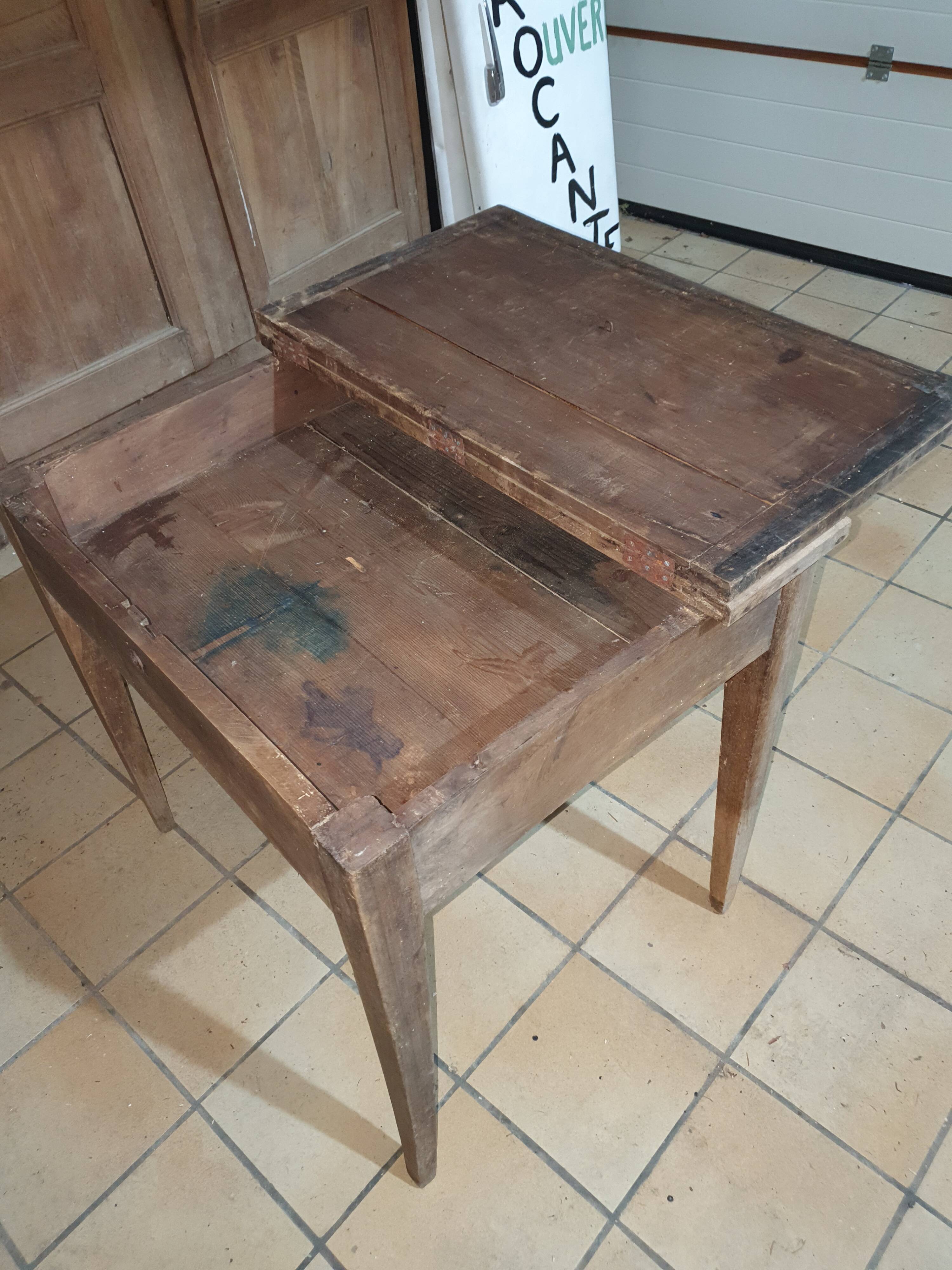 Old schoolboy's desk