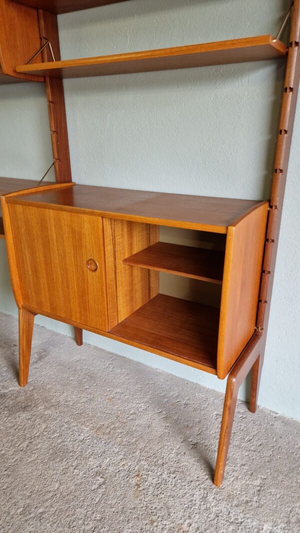Meuble de rangement autoporté en teck Ergo, Vintage Scandinave 1960s