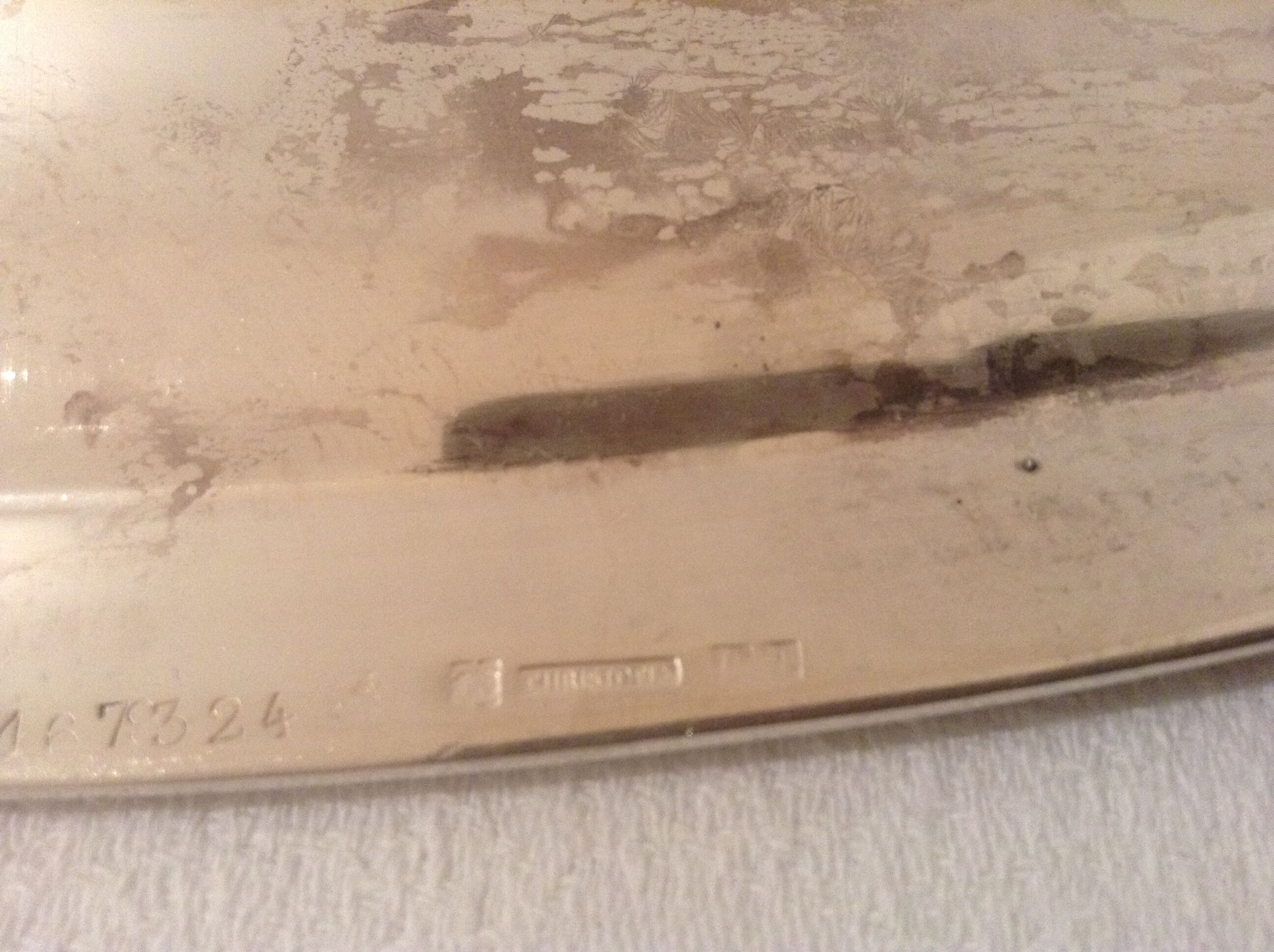 Flat oval christofle