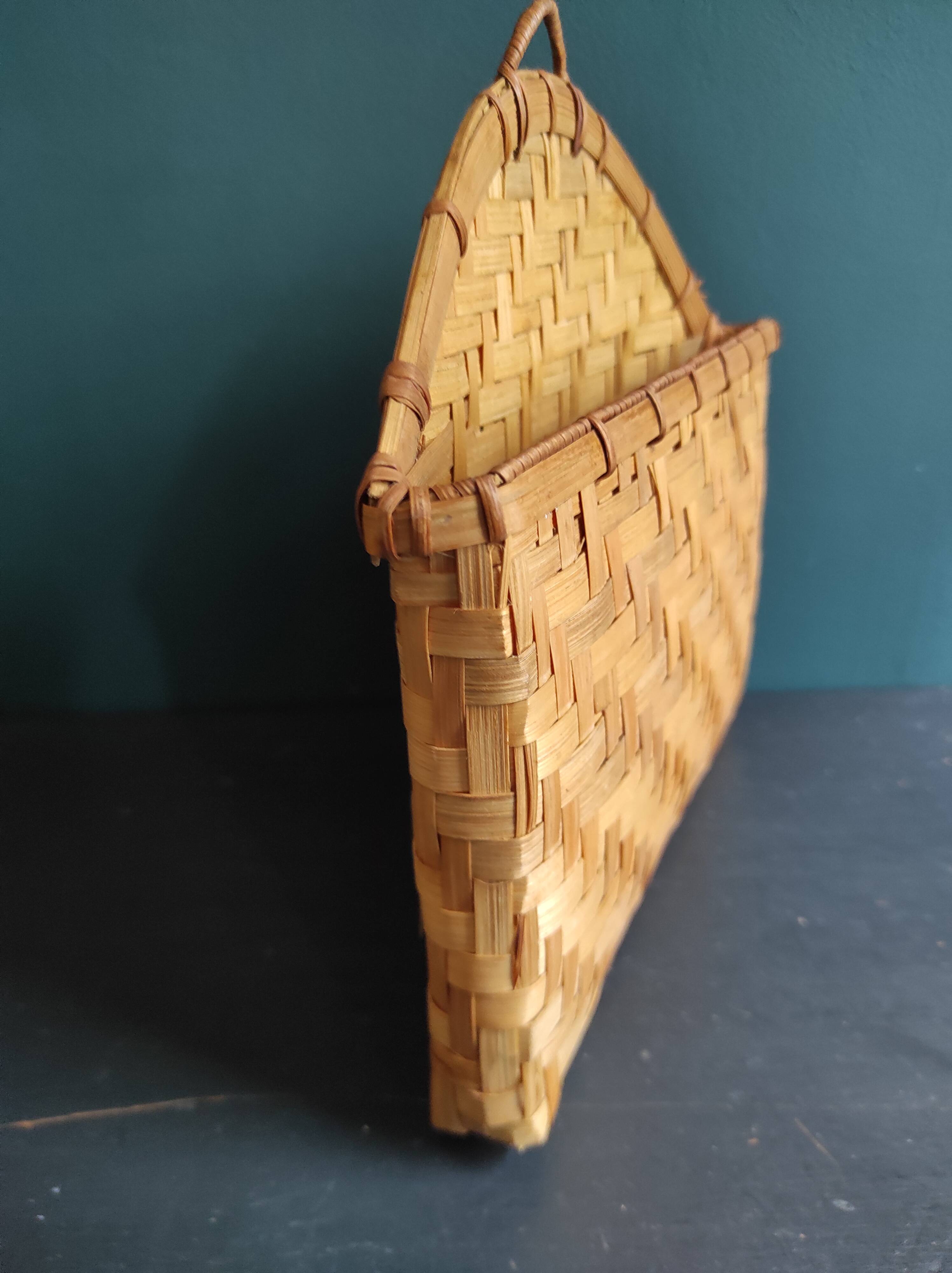 French vintage basket for the wall