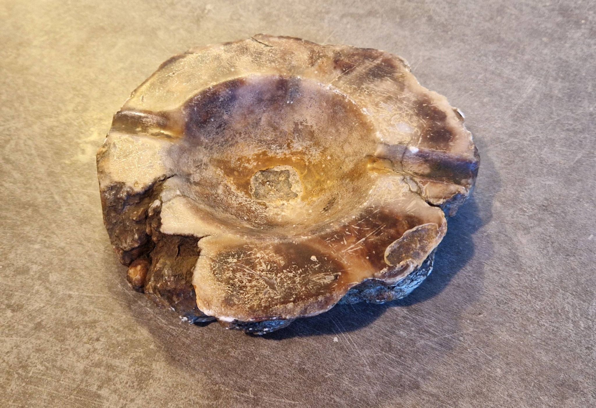 Vintage Italian alabaster ashtray, 1970s