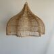 Rattan pendant lamp in the shape of a flower