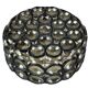 60s 70s ceiling lamp Glashütte Limburg Germany Plafoniere glass & metal