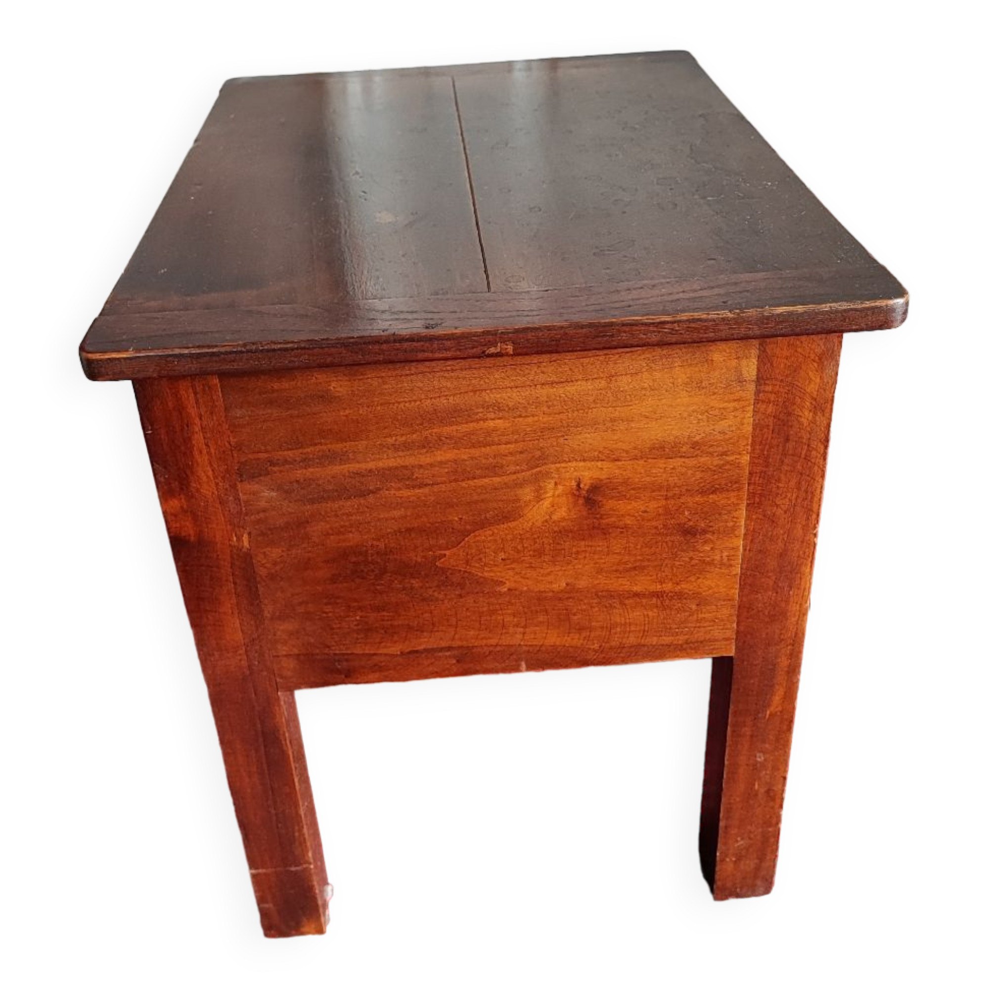 Wooden storage stool