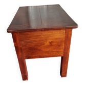 Tabouret coffre en bois