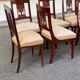 8 Louis XVI chairs in solid wood and beige fabric