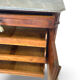 Commode Umbertino en acajou et noyer, 19e siècle.