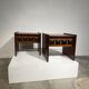 Pair of brutalist bedside tables