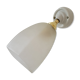 Frosted glass and porcelain wall lamp