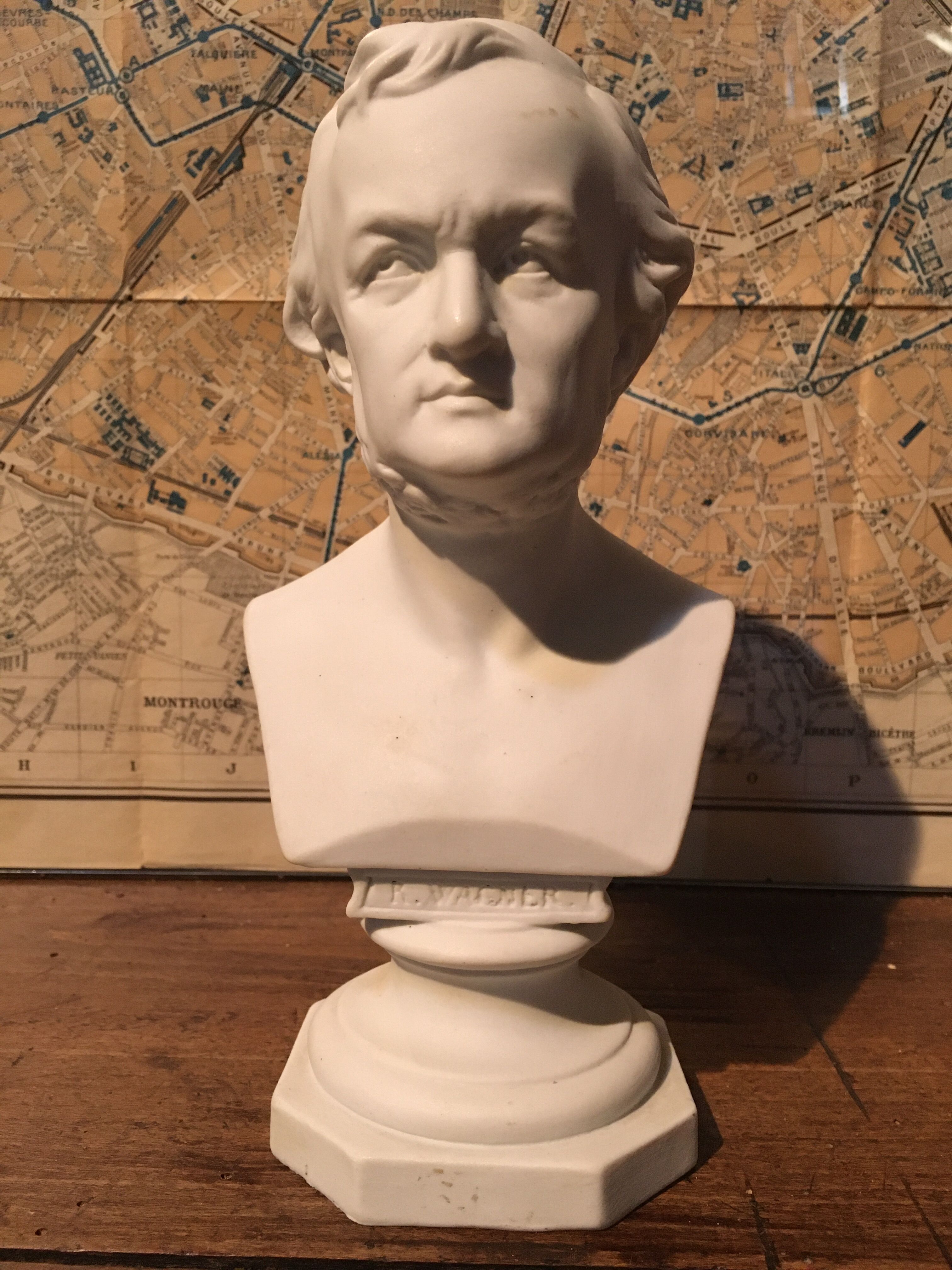 R.Wagner bust in platre