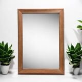 1940 beveled mirror solid raw oak 74x104