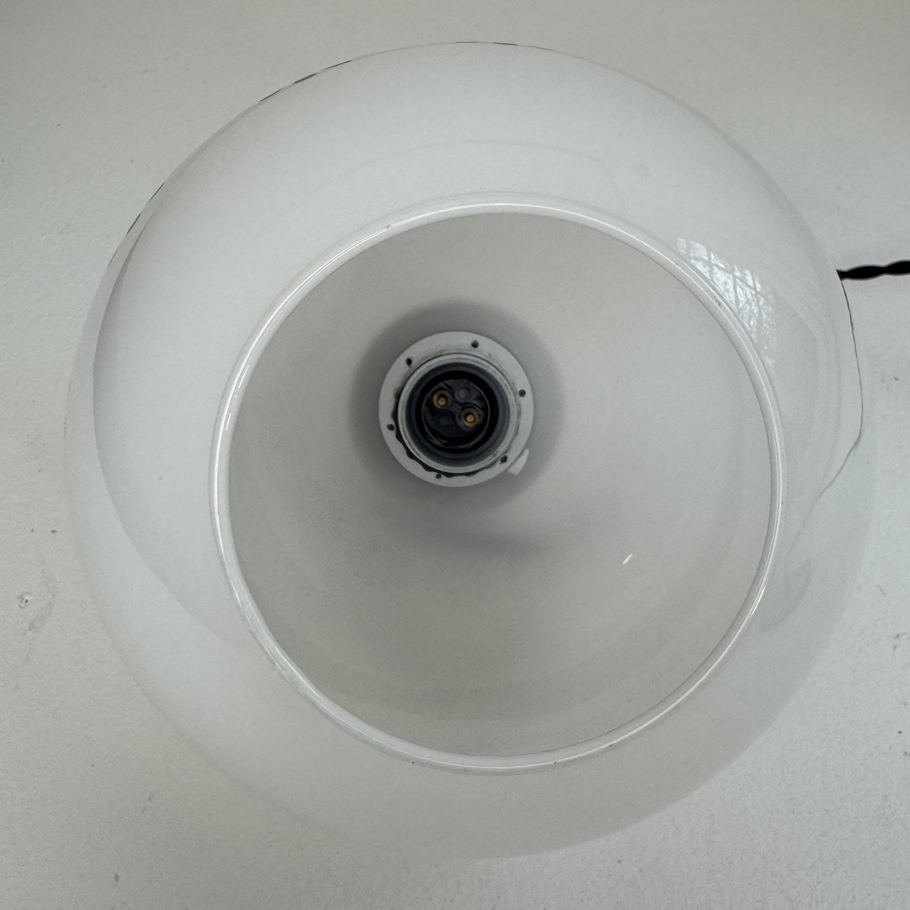 Ancienne suspensions en opaline vintage 1970