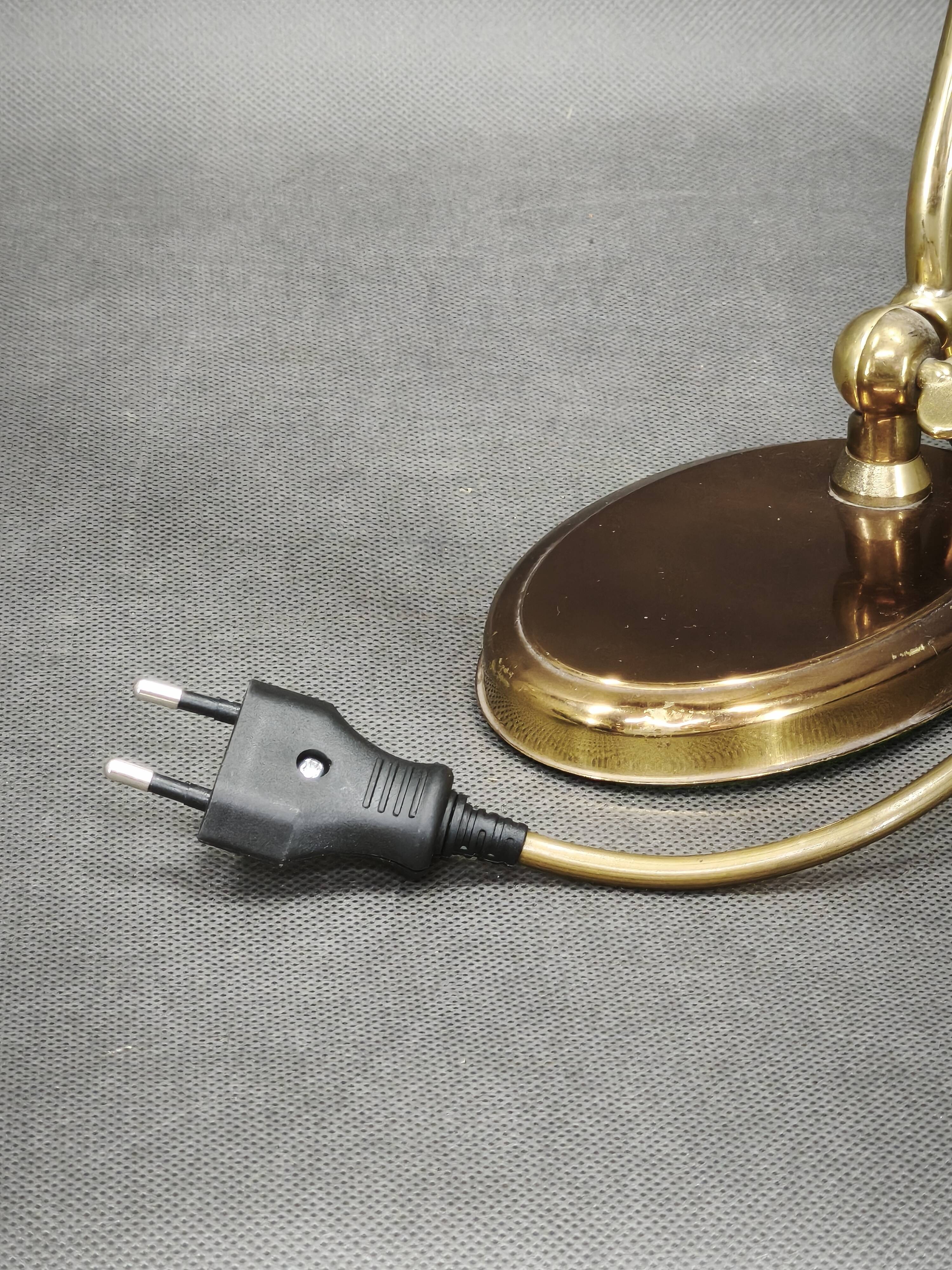 Lampe de bureau en laiton réglable, Allemagne, années 1960