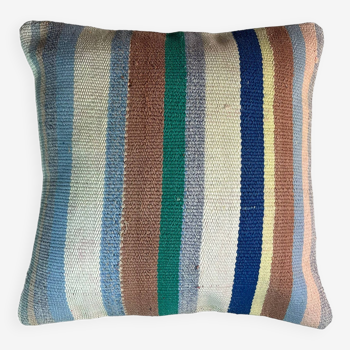 Housse de coussin kilim turc vintage, 45 x 45 cm