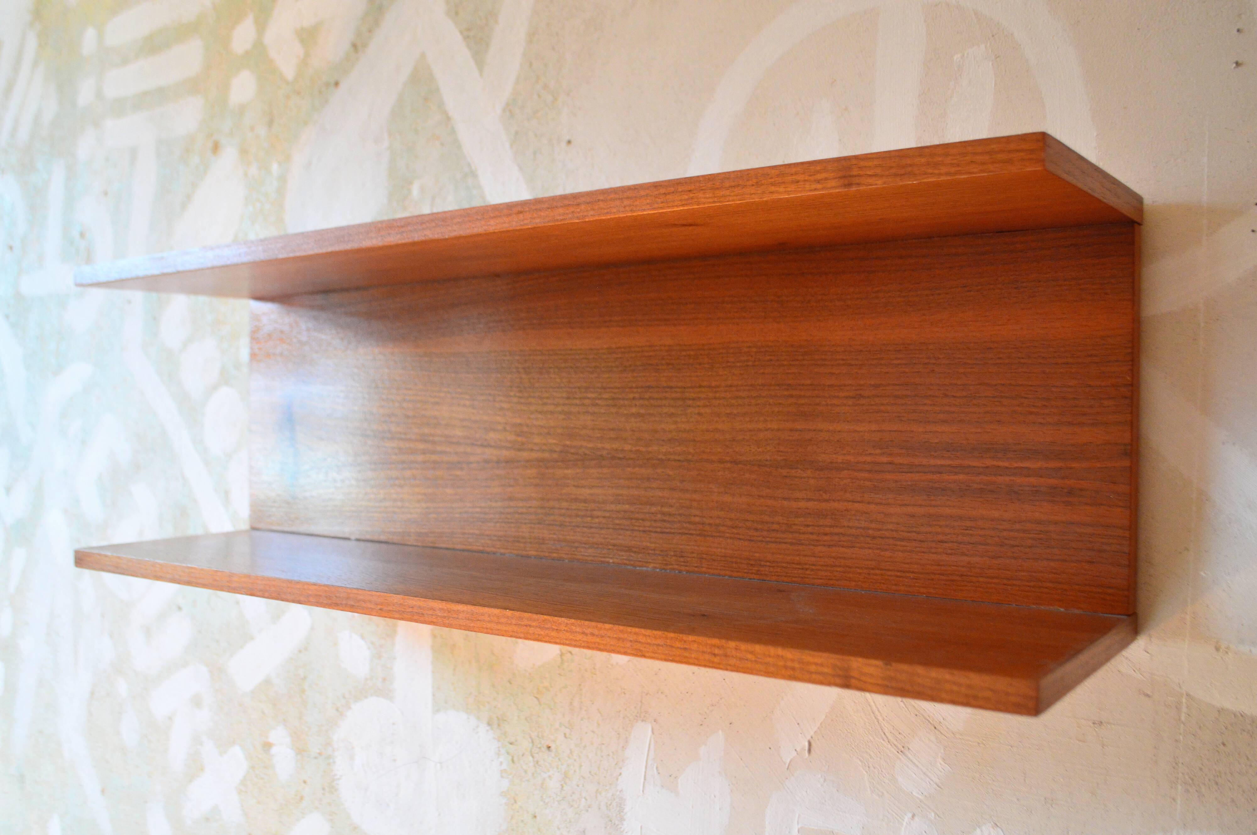 Vintage teak shelf designed by W.Wirz for Wilhelm Renz Germany of the 60s