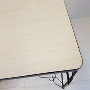 Formica table heart pattern clover check 1950 vintage 50s rockabilly 50's