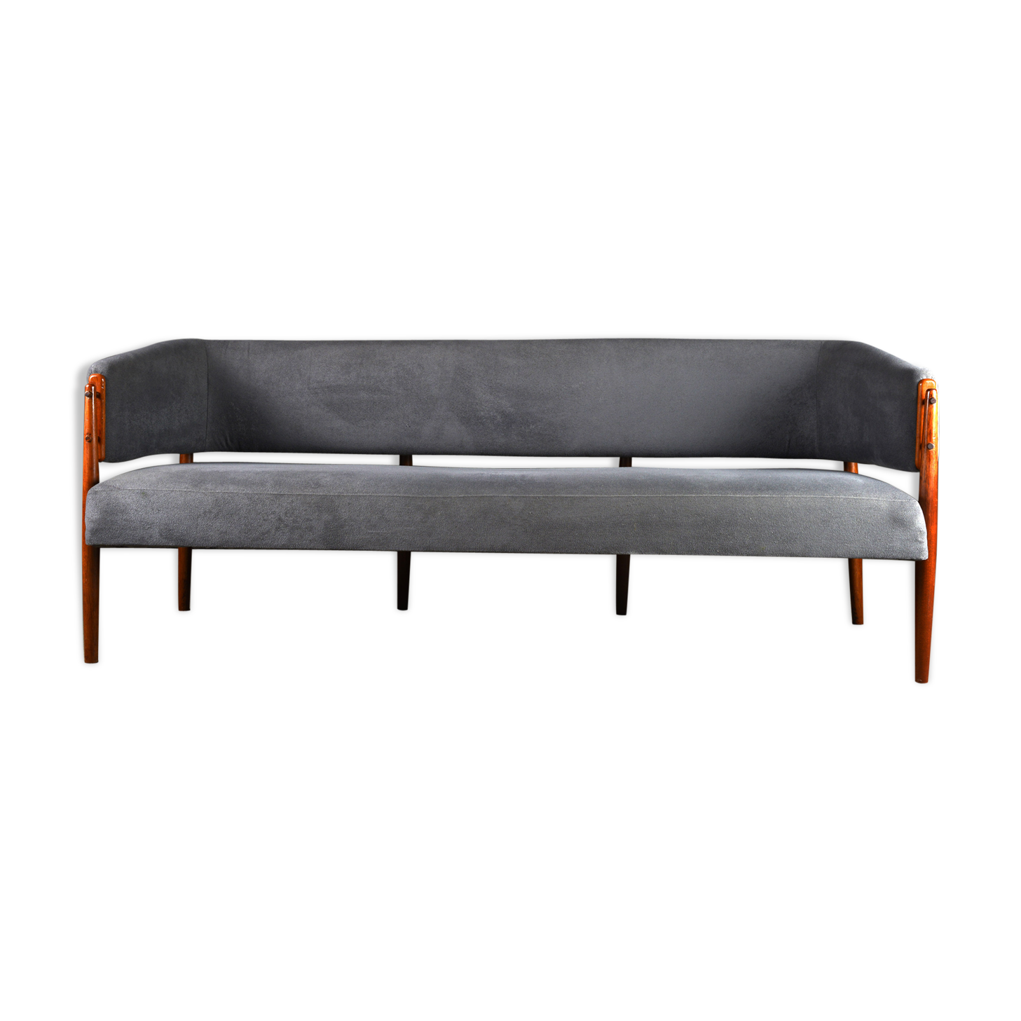 Scandinavian sofa teak and fabric