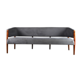 Scandinavian sofa teak and fabric