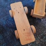 Old wooden train - beech toy
