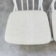 2 Scandinavian slatted chairs, white, from the 1960s.