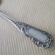 Old garbage collector XIX th silver metal Boulenger Monogrammed LM