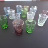 14 biot blown glasses