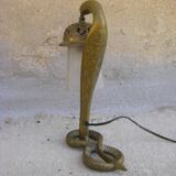 Oriental bronze snake lamp
