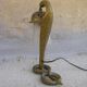 Lampe serpent en bronze orientale