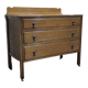 Commode anglaise en chêne des années 1930