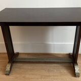 Bistro table in wood formica and zinc 1930s