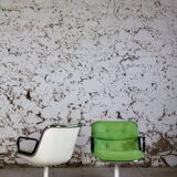 Pair of executive armchairs by Charles Pollock for Knoll