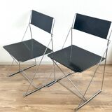 Pair of Nuova X-line chairs