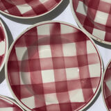 8 hollow plates from Faïencerie Nouvelle - Givors