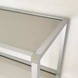 Aluminum and glass shelf