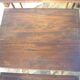 Set of 4 old tables with carved trays