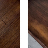 Danish extendable teak coffee table with drawer, 1960s